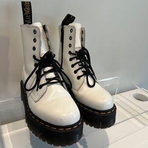 White Platform Jadon Dr. Martins